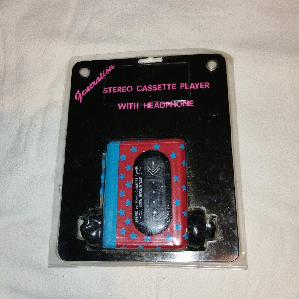 Vintage Generations  cassette player with headphones